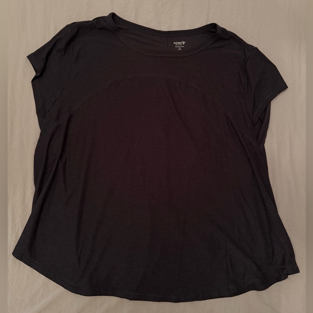 Old Navy Women's Charcoal Short Sleeve Tee